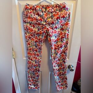 Tommy Hilfiger Multicolor Floral Women's Skinny Jeans Sz 4